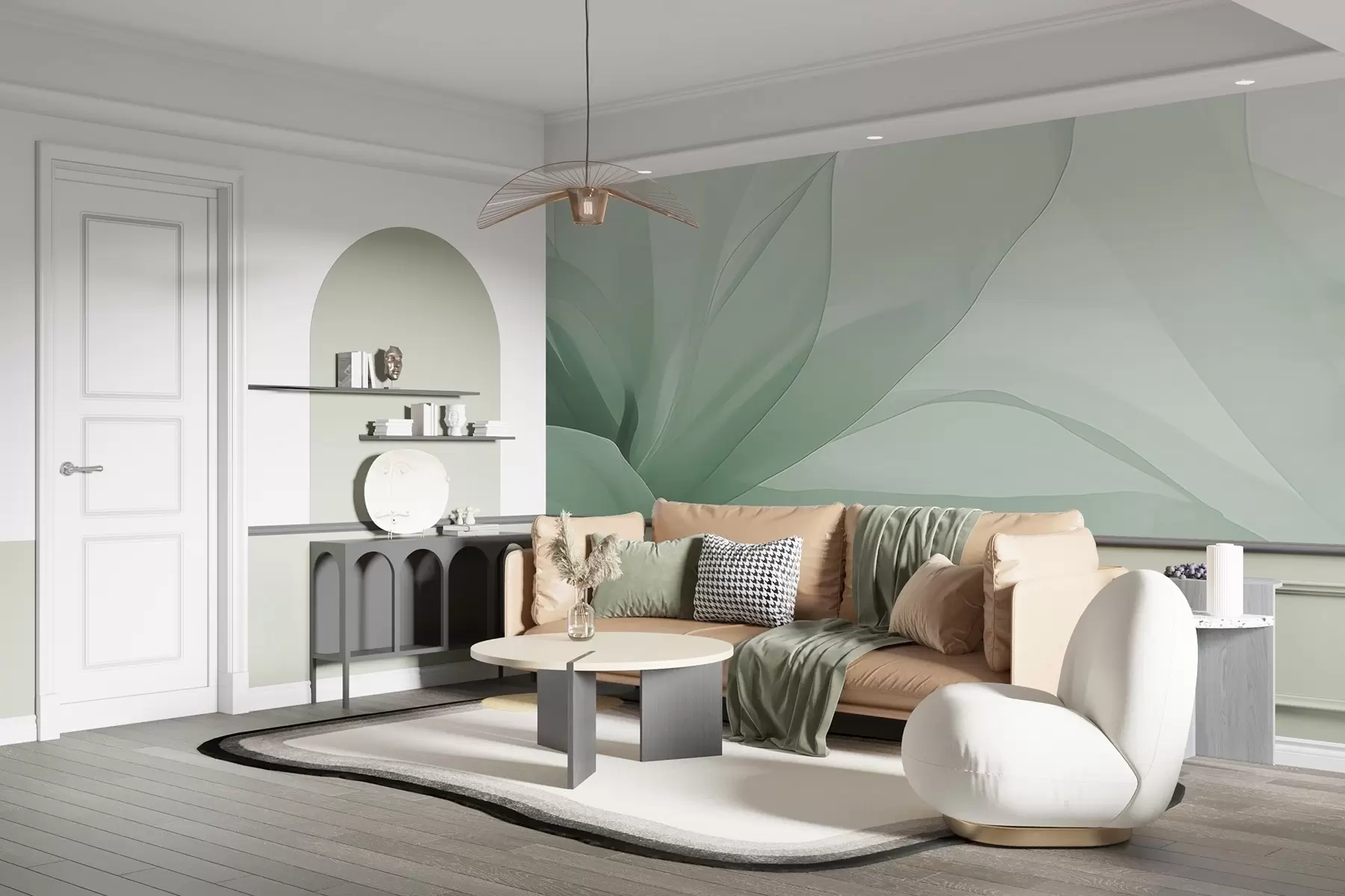 murales de pared Flor abstracta w04435v1