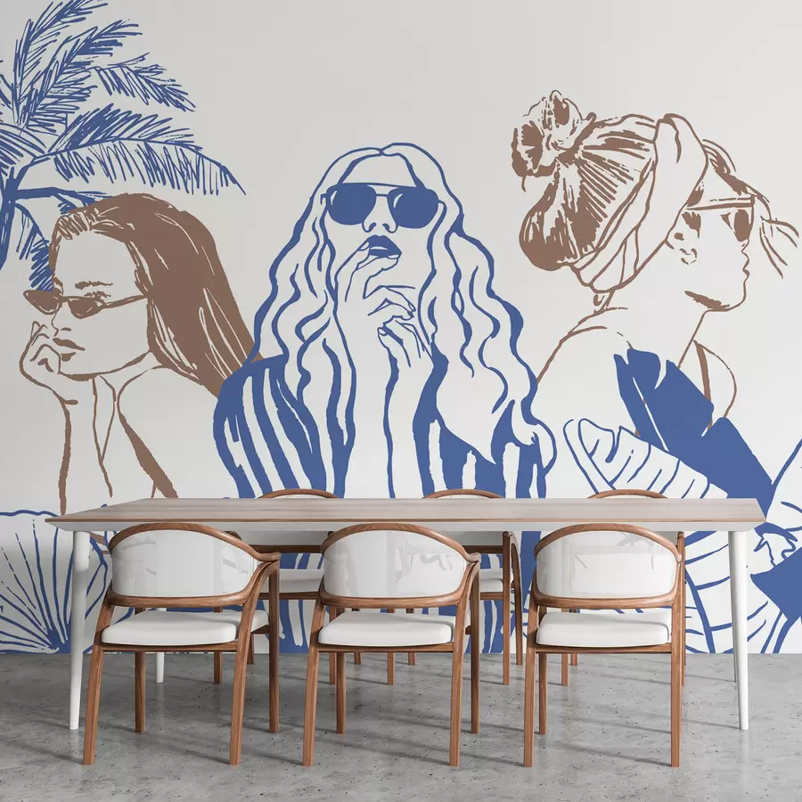 murales de pared Chicas w04463