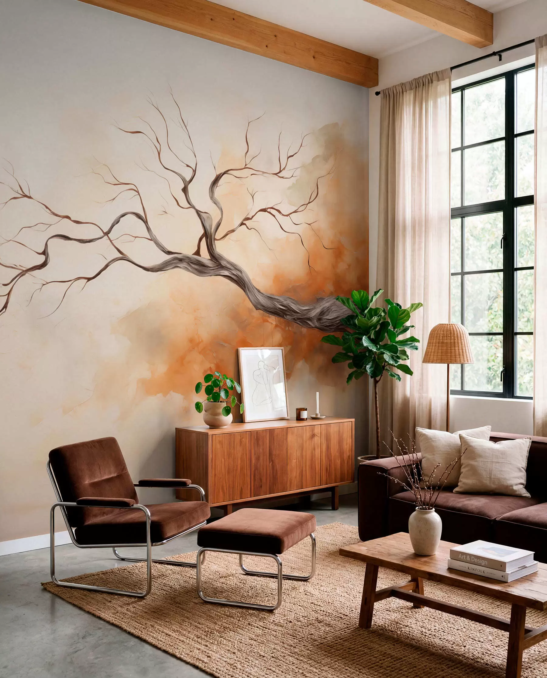 murales de pared Rama de árbol w04449