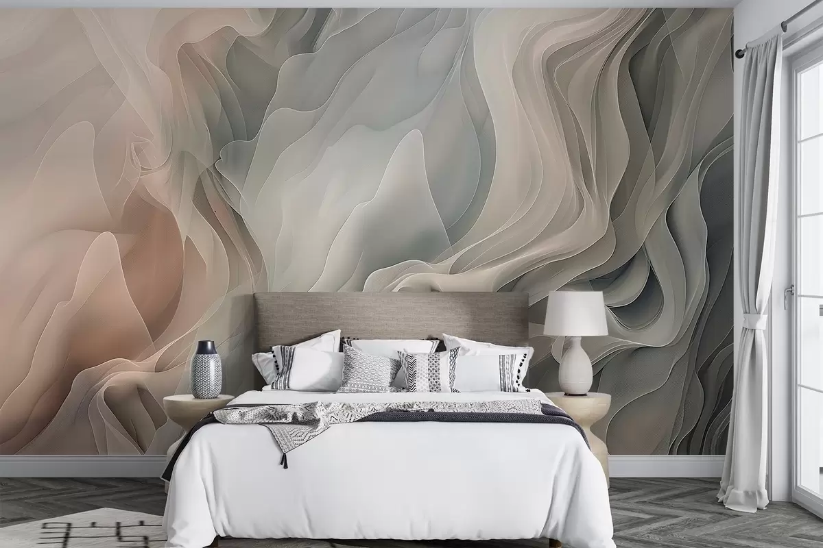 murales de pared Ondas abstractas w04450