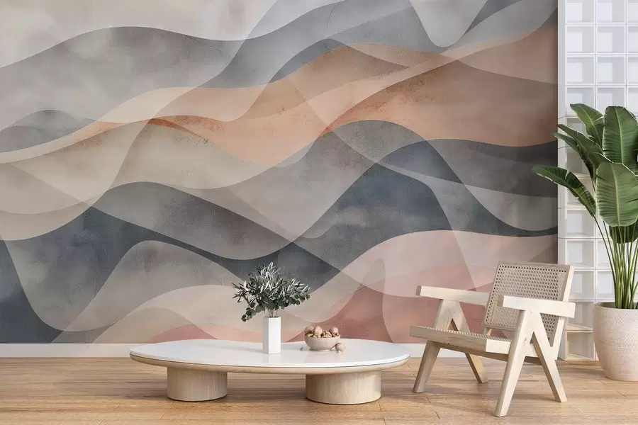 murales de pared Líneas abstractas w04451