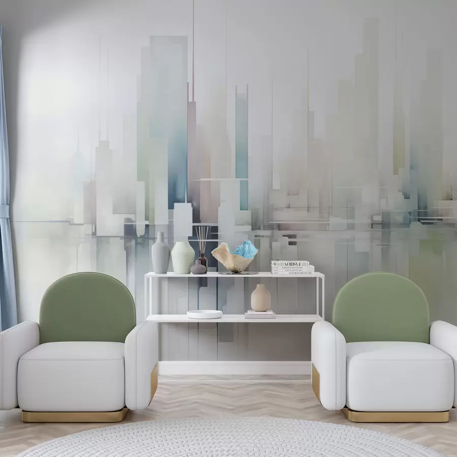 murales de pared Ciudad abstracta w04488