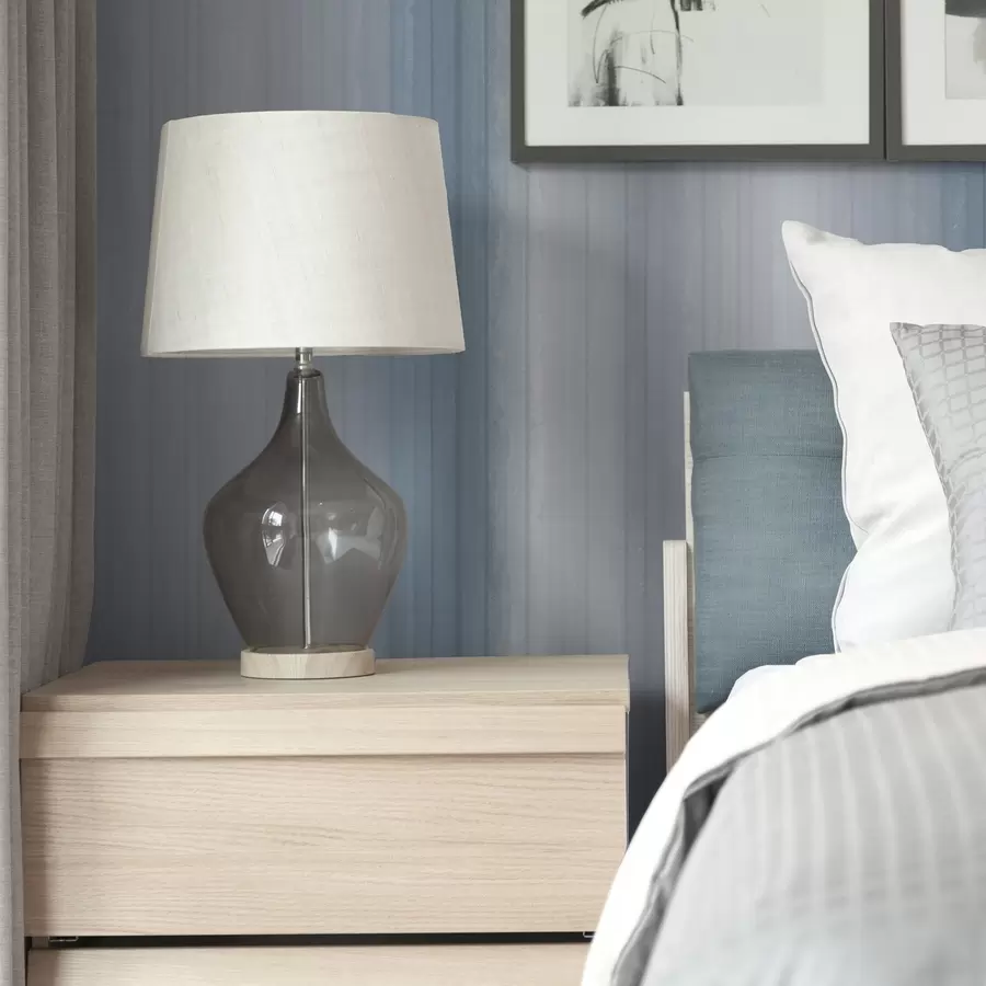 murales de pared Rayas suaves en degradado azul-gris a00506