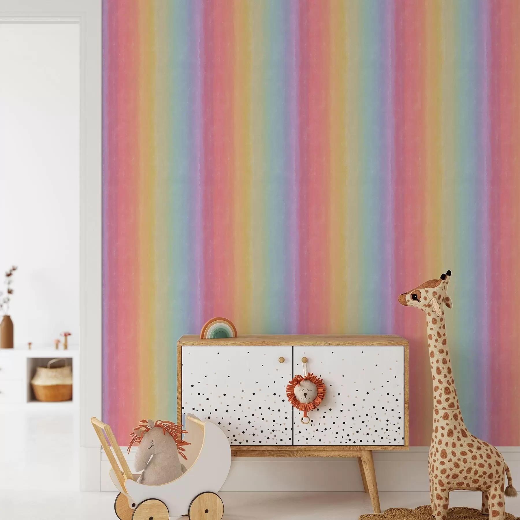 murales de pared Gradiente de arco iris brillante con transiciones suaves a00512