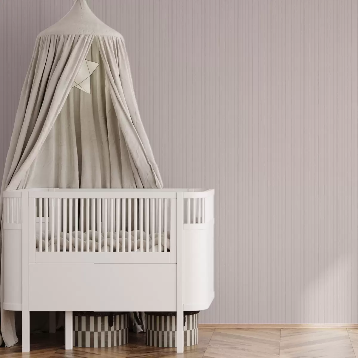 Papel pintado Rayas verticales rosa claro de estilo delicado a00567