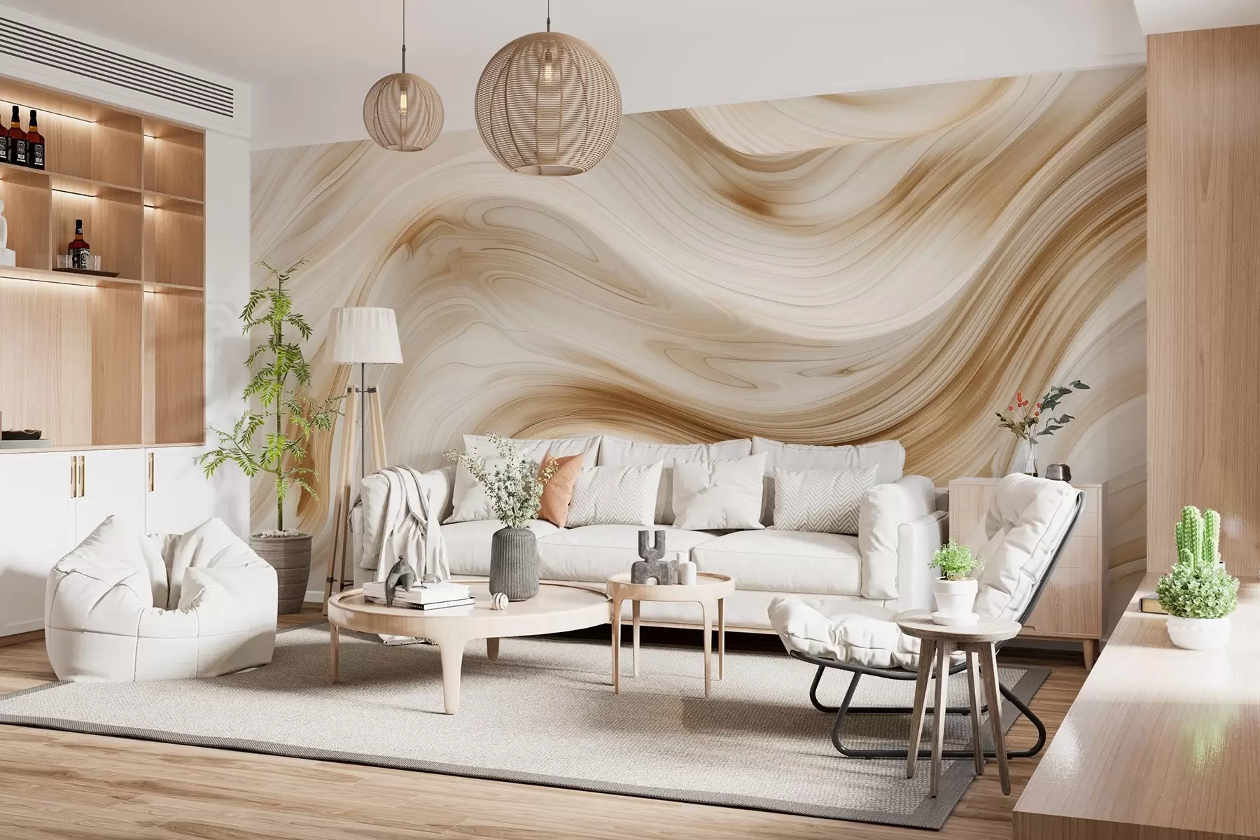 murales de pared Líneas abstractas w04513