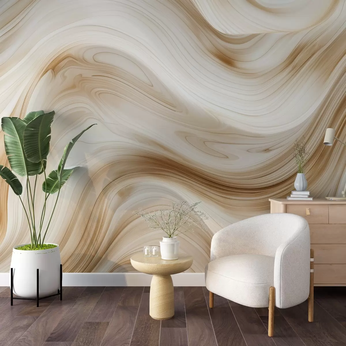 murales de pared Líneas abstractas w04513