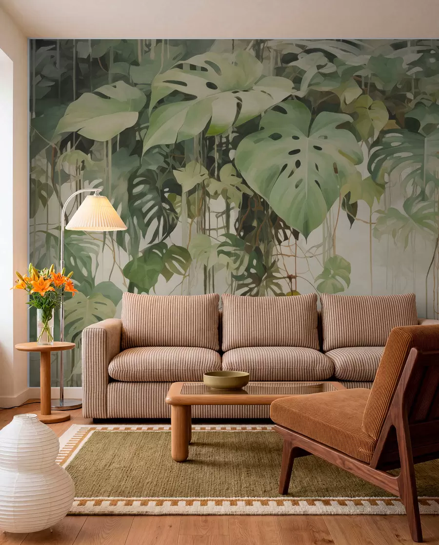 murales de pared Hojas tropicales w04525
