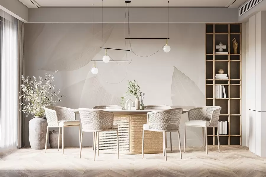 murales de pared Hojas afiladas w04517v1