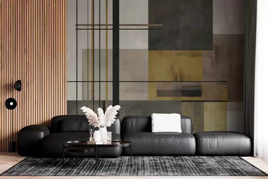 murales de pared geometría abstracta w04502