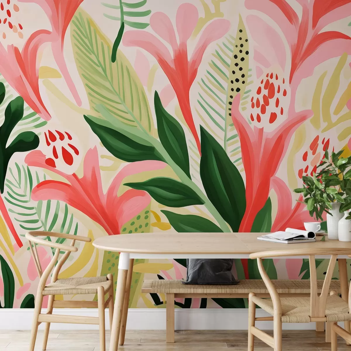 murales de pared Vuelo de colores w04564