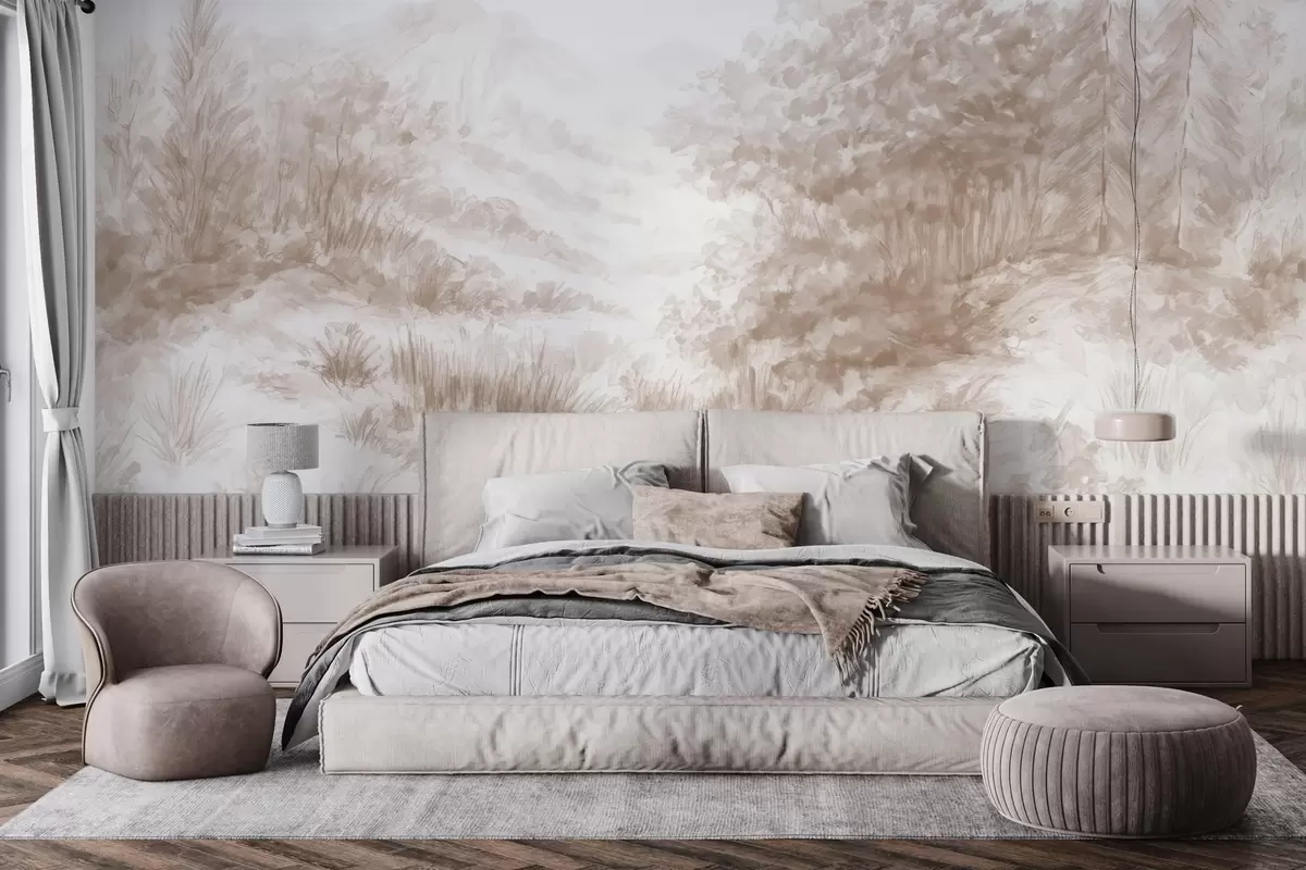 murales de pared Contornos coloridos w04572v1