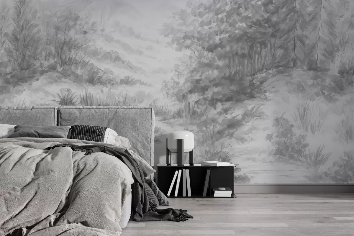 murales de pared Contornos coloridos w04572v2