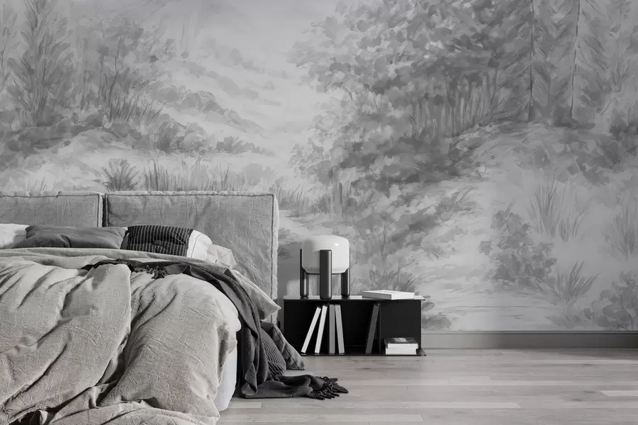 murales de pared Contornos coloridos w04572v2