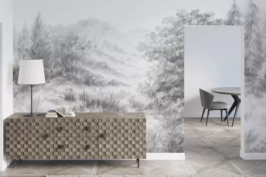 murales de pared Contornos coloridos w04572v2