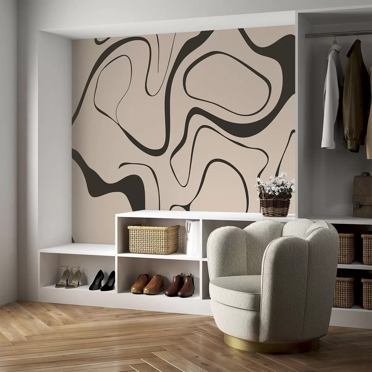 murales de pared Patrón abstracto w04649