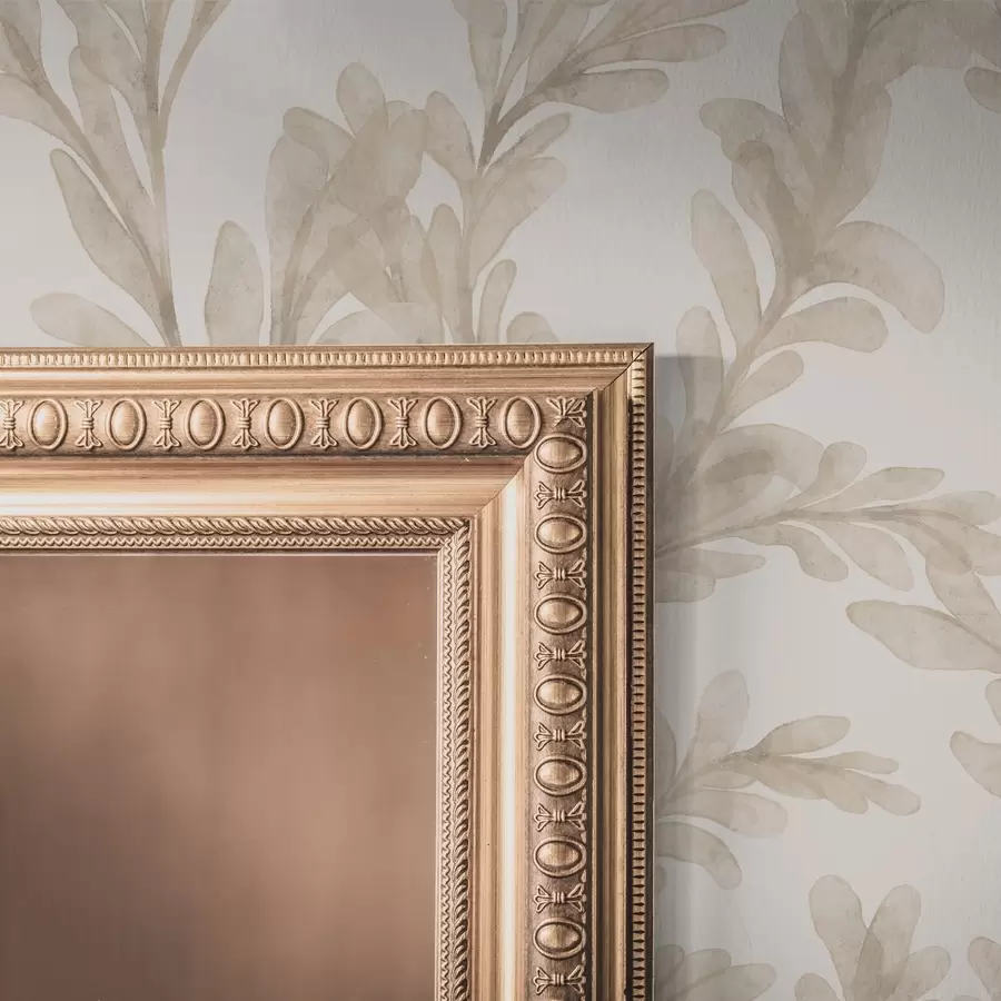 murales de pared Ramitas en color beige acuarela, suave motivo botánico a00617