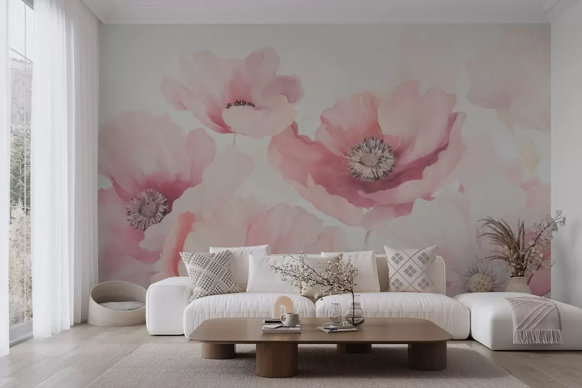 murales de pared Amapolas w04656