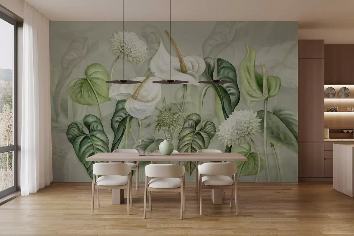 murales de pared Plantas en la pared w04669