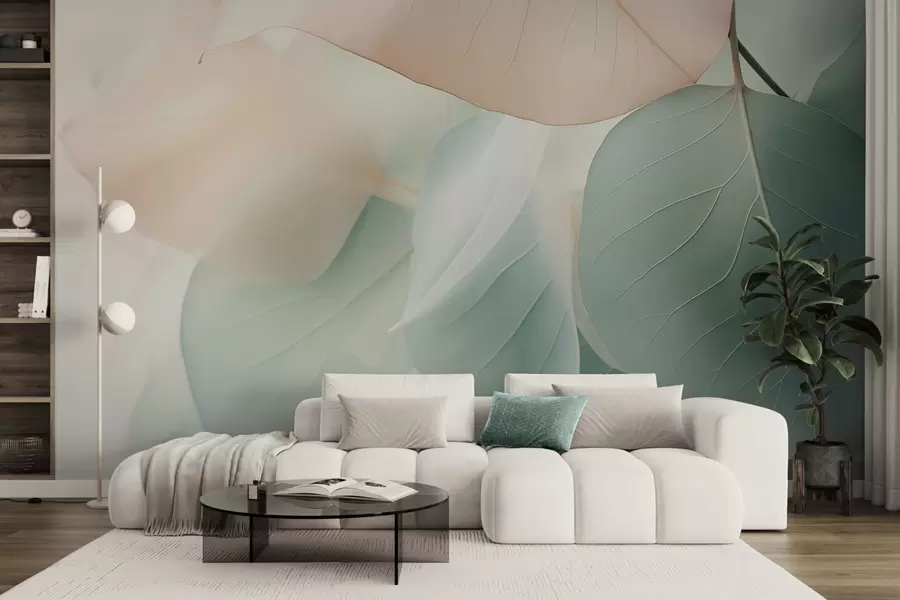 murales de pared Hojas abstractas w04726