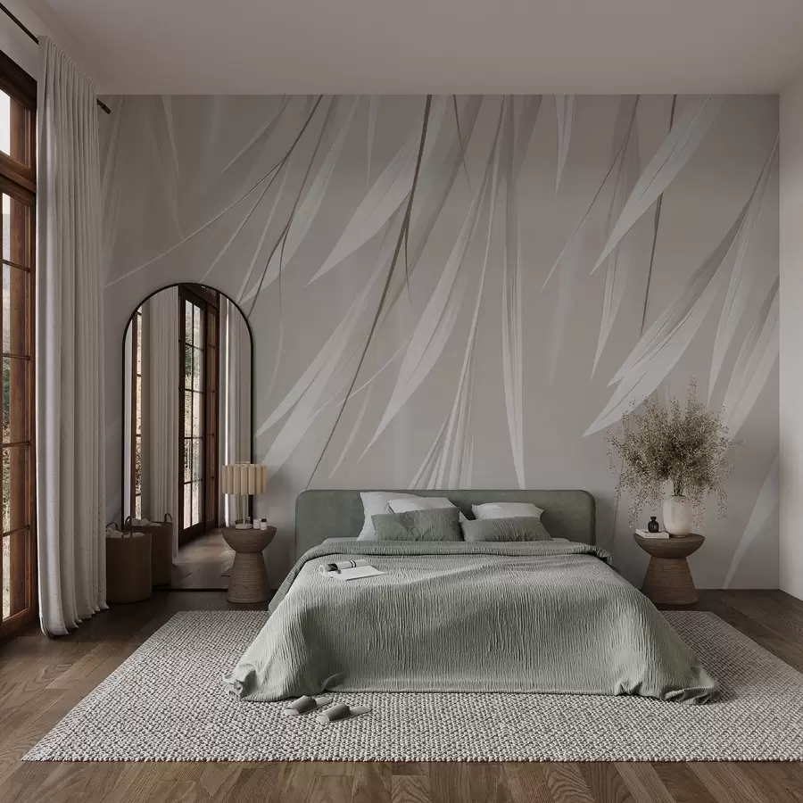 murales de pared Hojas delgadas colgantes w04703