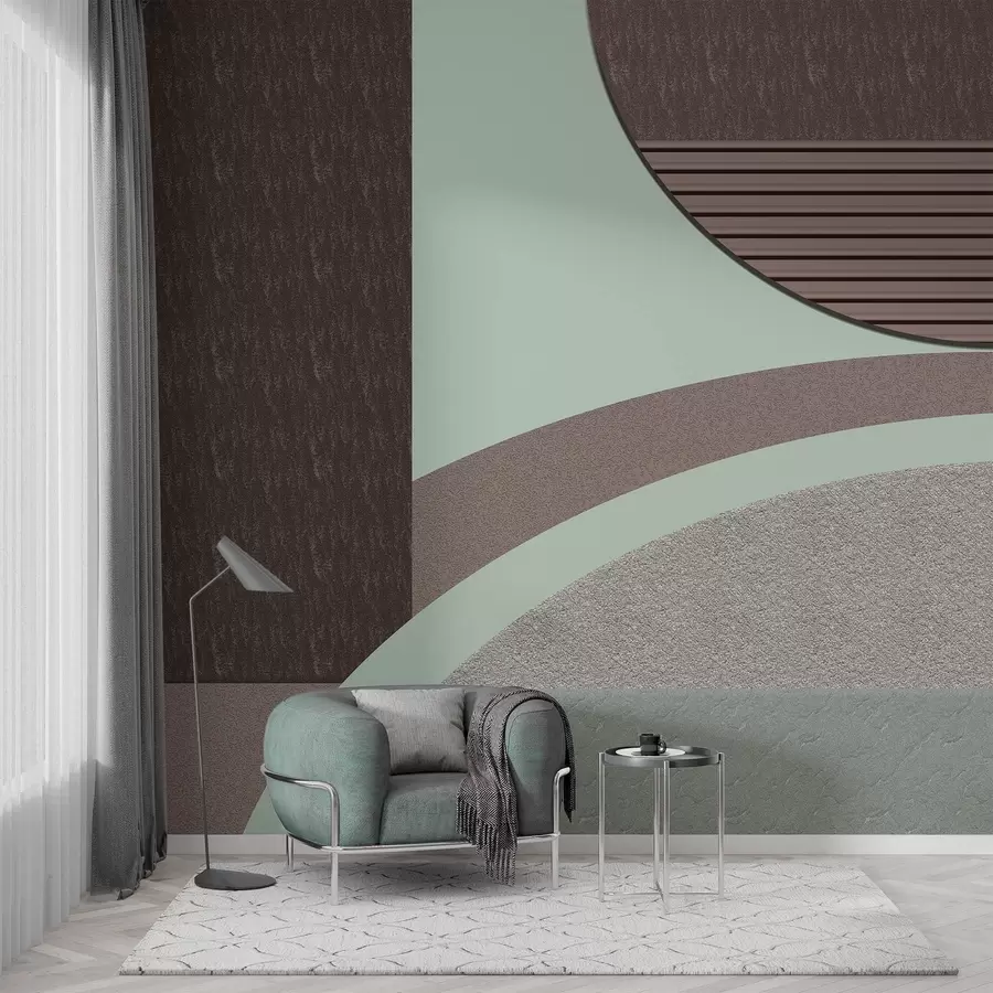 murales de pared geometría abstracta con textura w04631