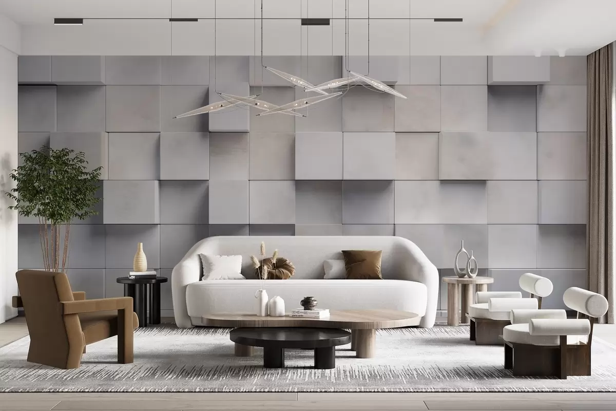 murales de pared Bloques cuadrados w04806