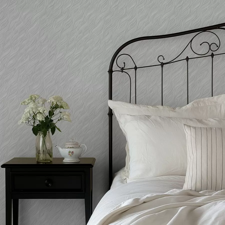 murales de pared Ondas con textura, menta clara a00688v2