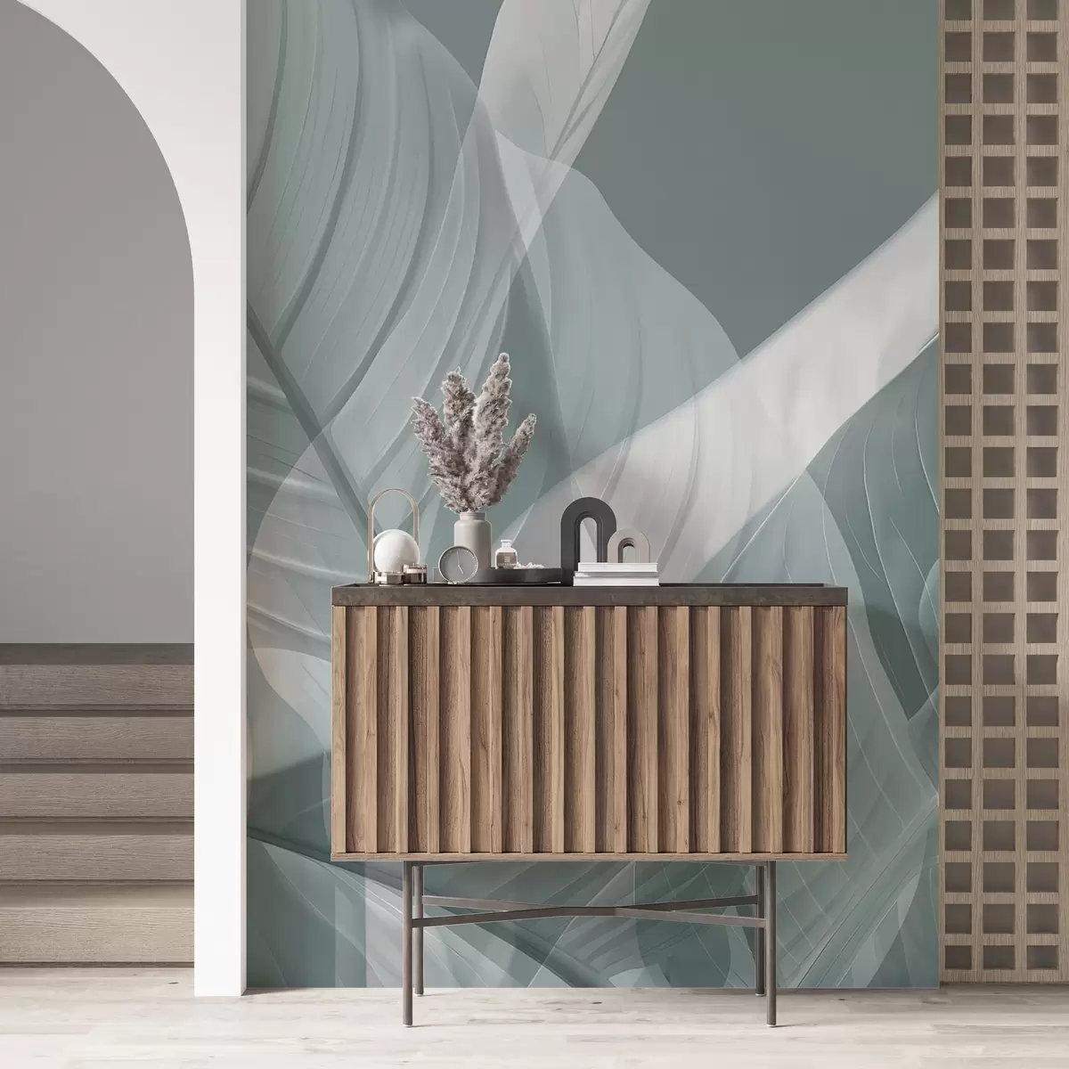 murales de pared Hojas grandes w04901v1