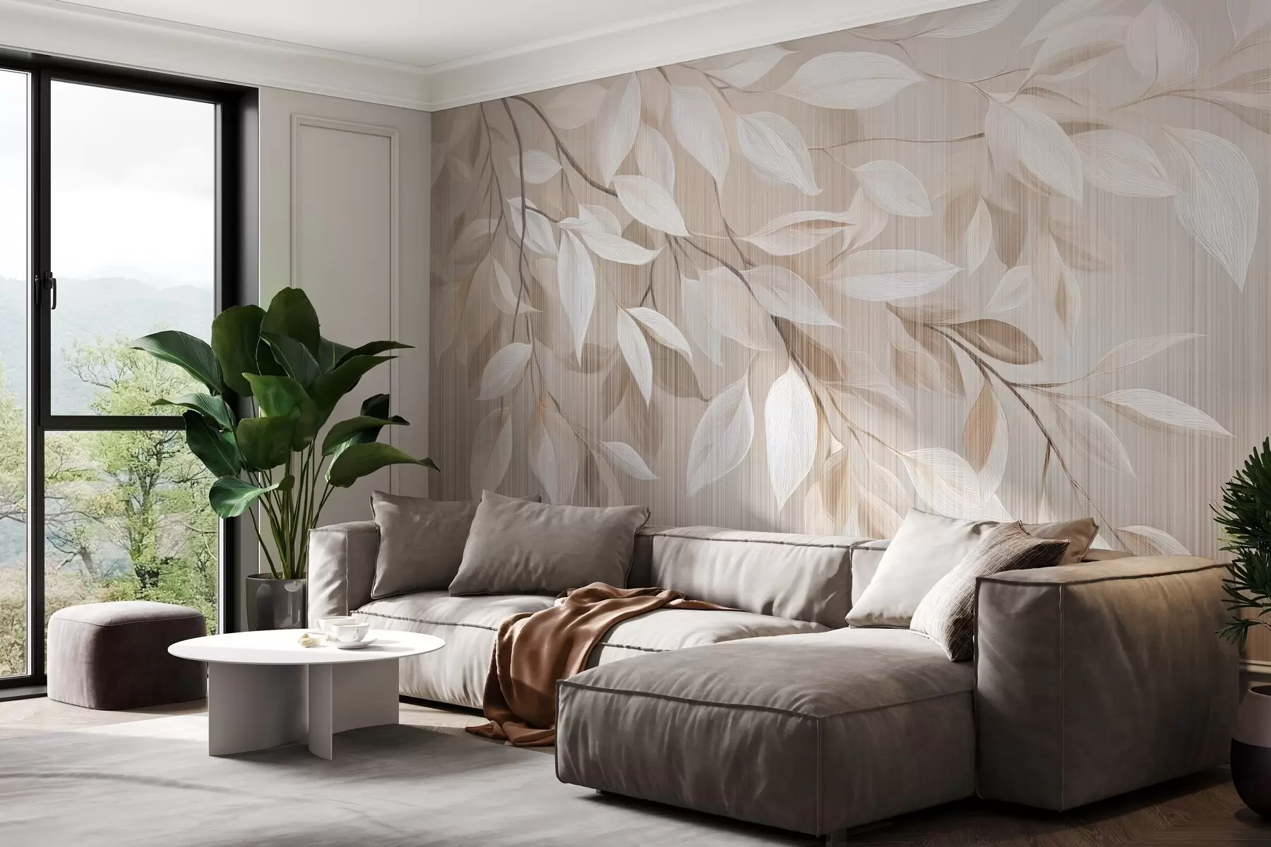 murales de pared Rama de árbol colgante w04903