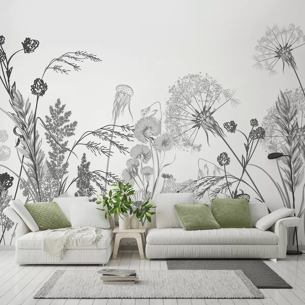 murales de pared Flores silvestres w04943v3