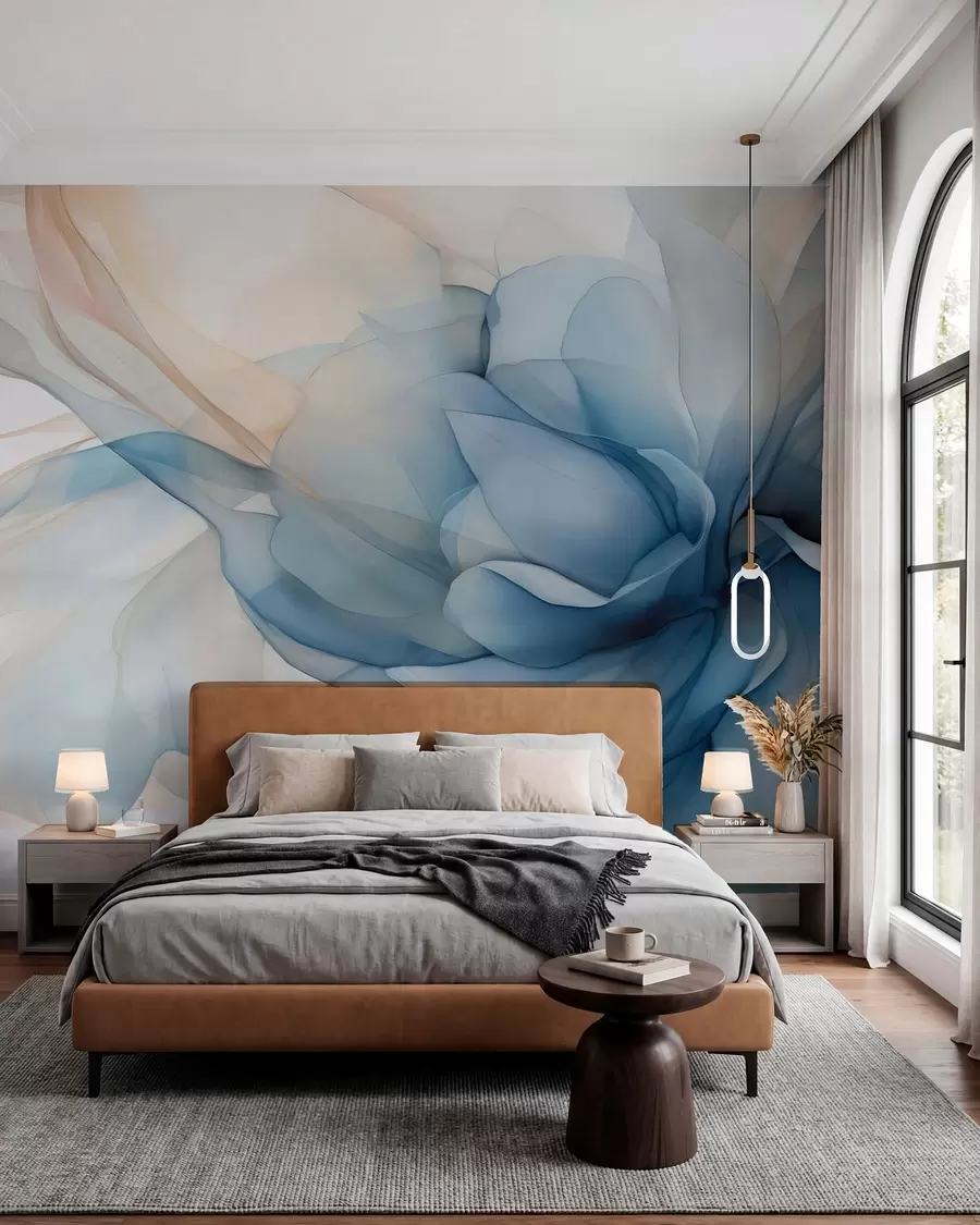 murales de pared Delicado velo floral w04944