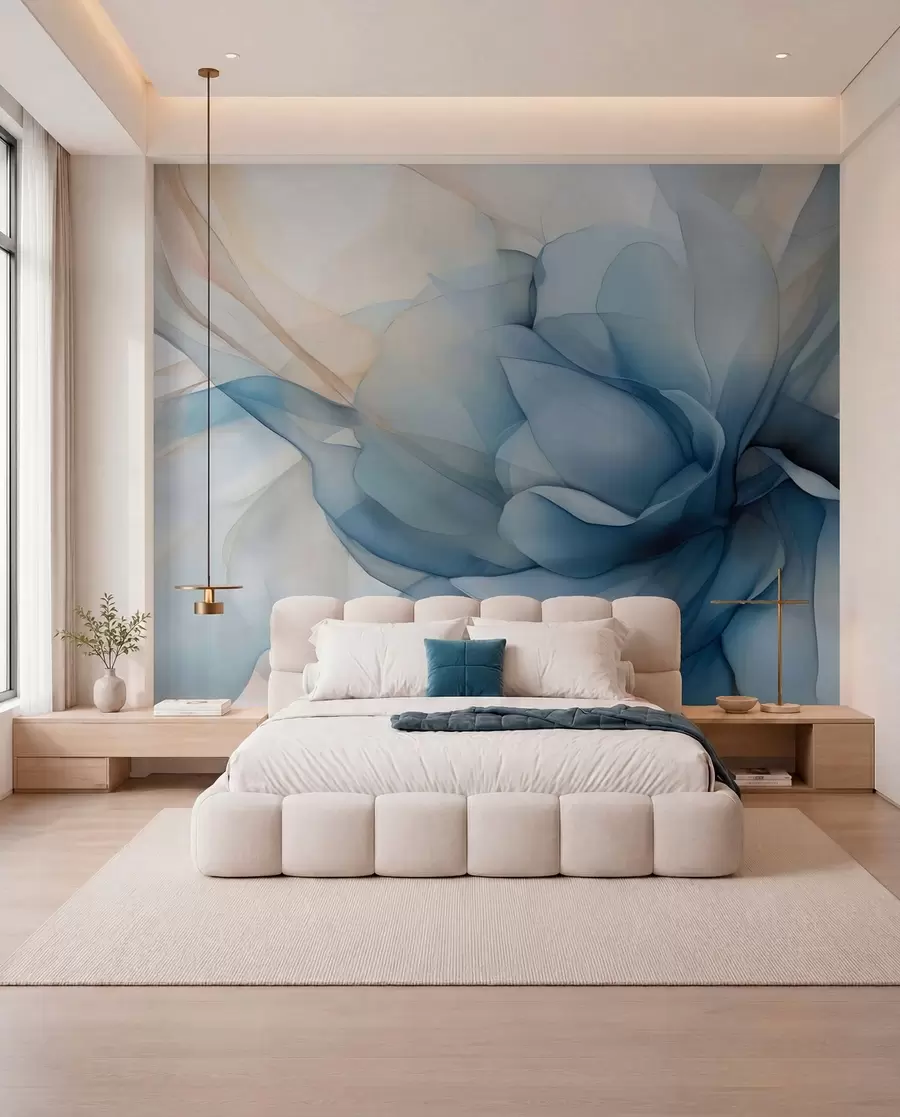 murales de pared Delicado velo floral w04944