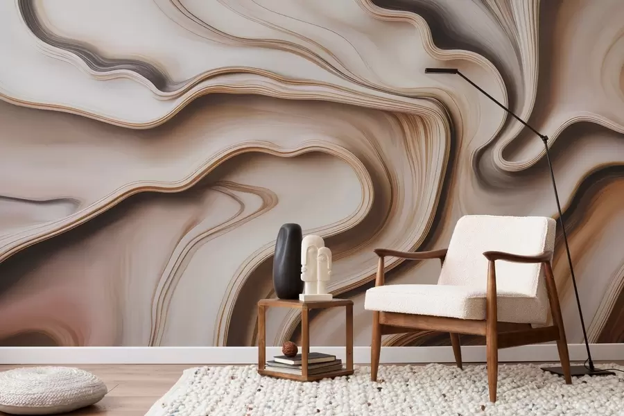 murales de pared Ondas elegantes w04946