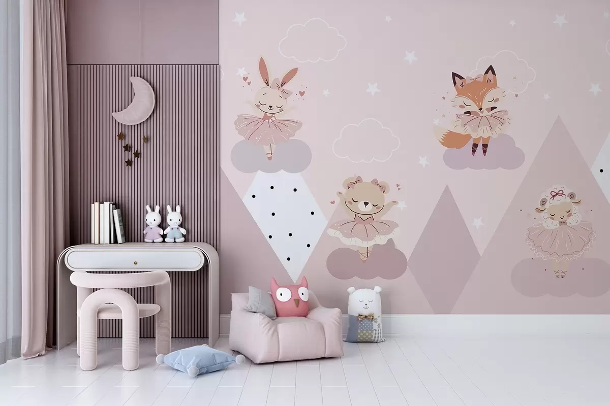 murales de pared Bailarinas animales w04929