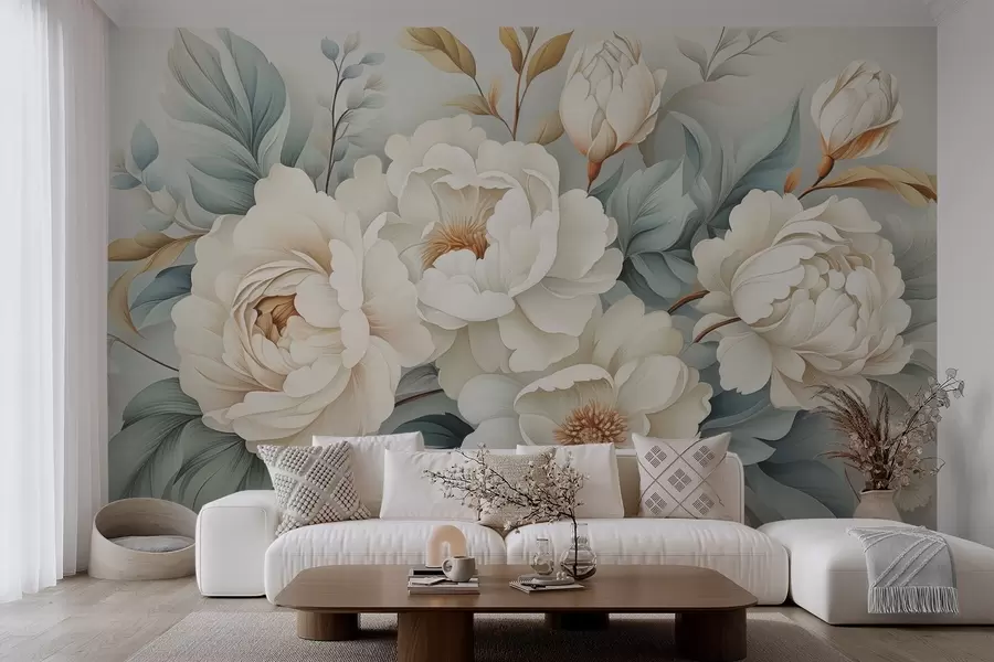 murales de pared Un ramo de peonías w04979