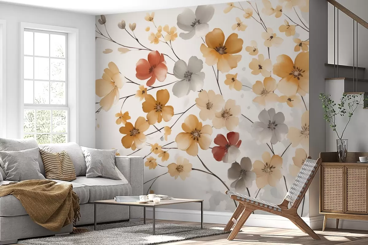 murales de pared Flores silvestres w04980