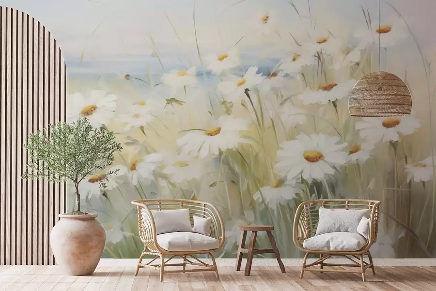 murales de pared Campo de flores w05035