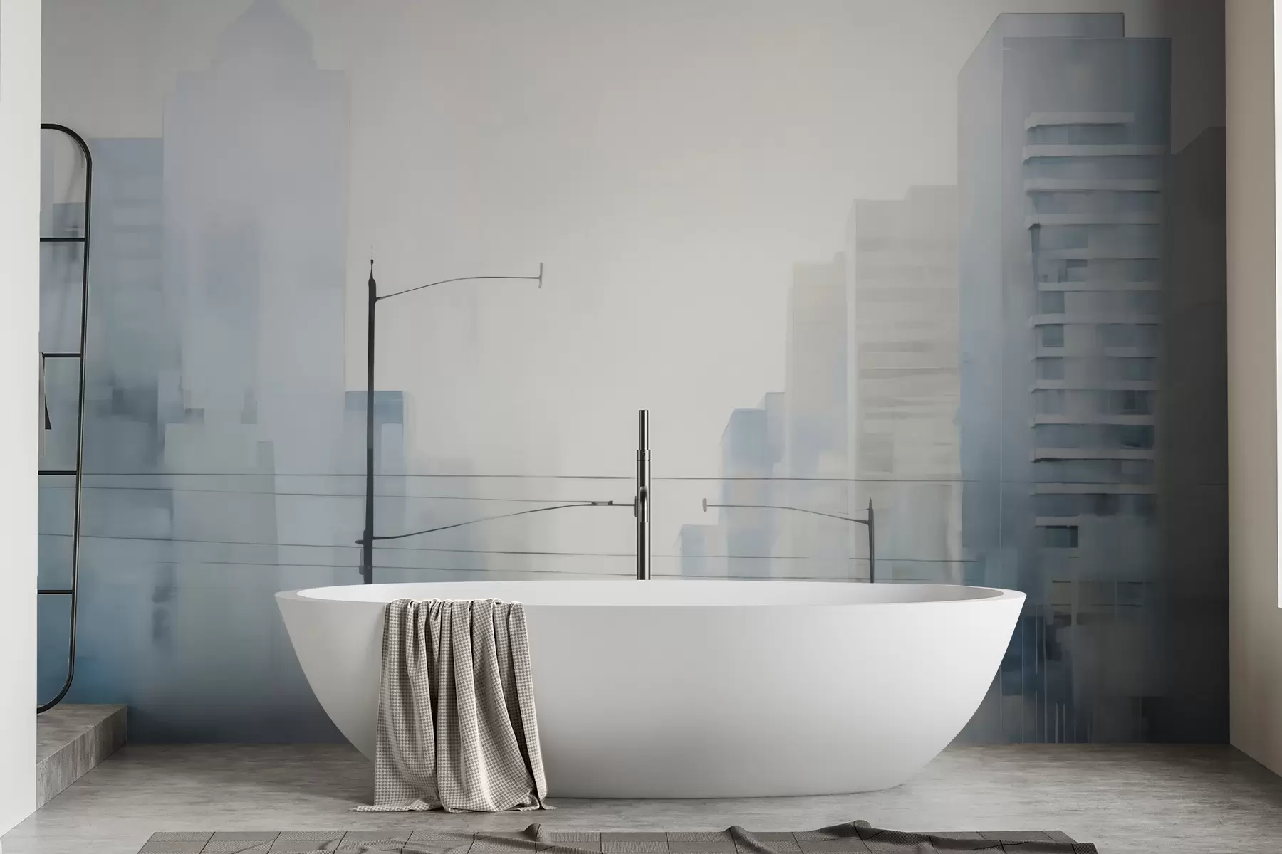 murales de pared Ciudad abstracta w05074