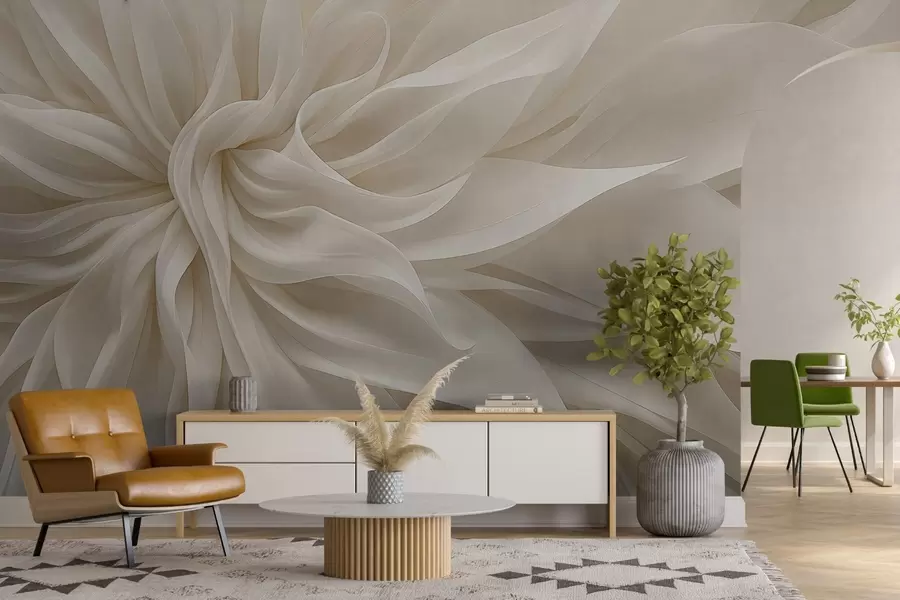 murales de pared Pétalos de seda de luz w05050