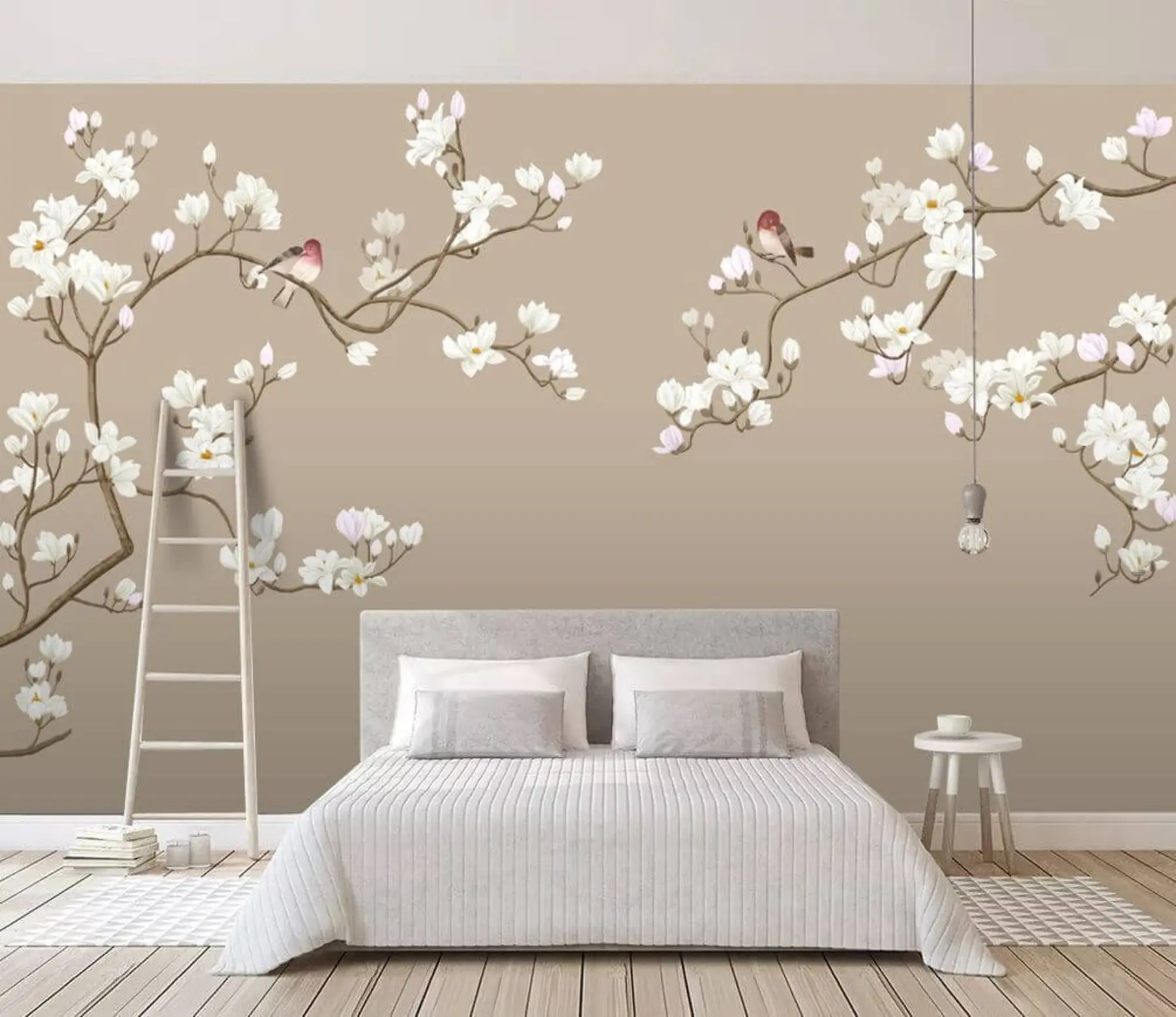 murales de pared Flor, marrón e pétalo u29583
