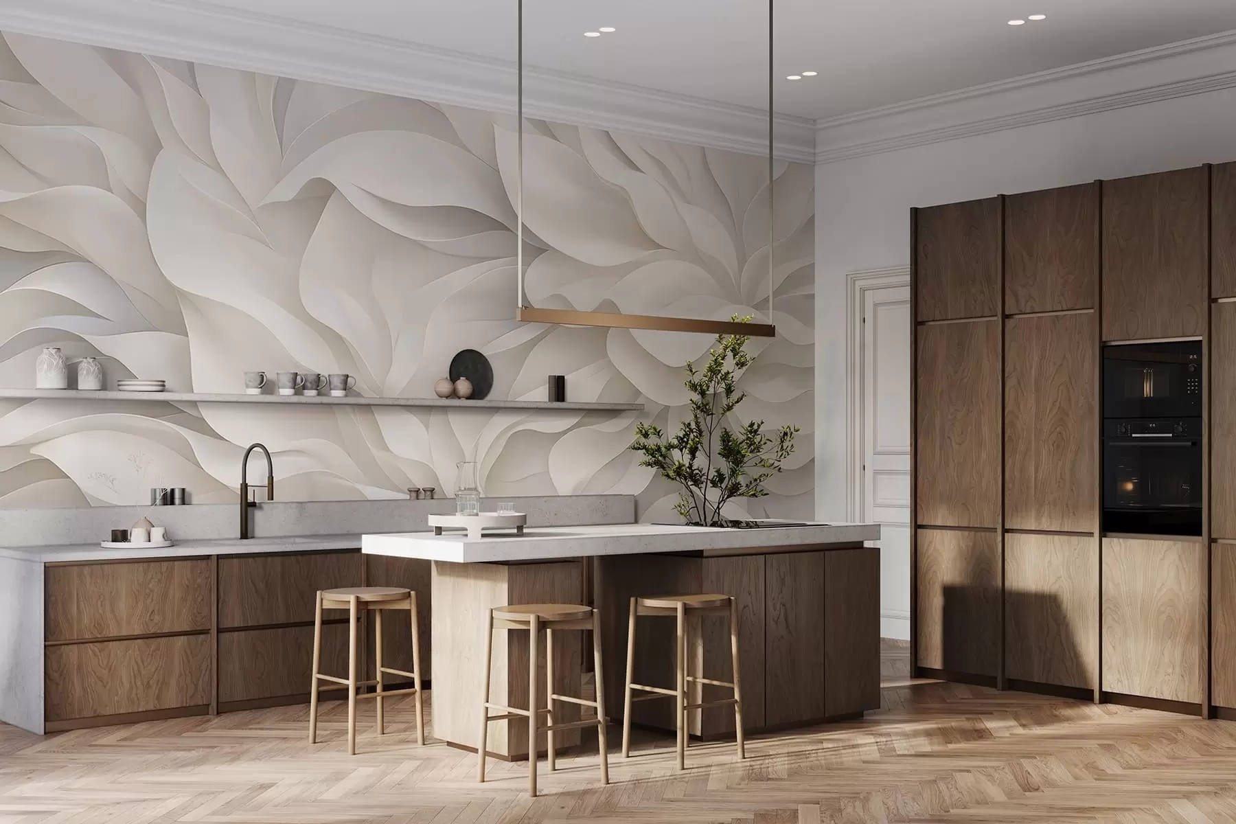 murales de pared Pétalos elegantes w05168