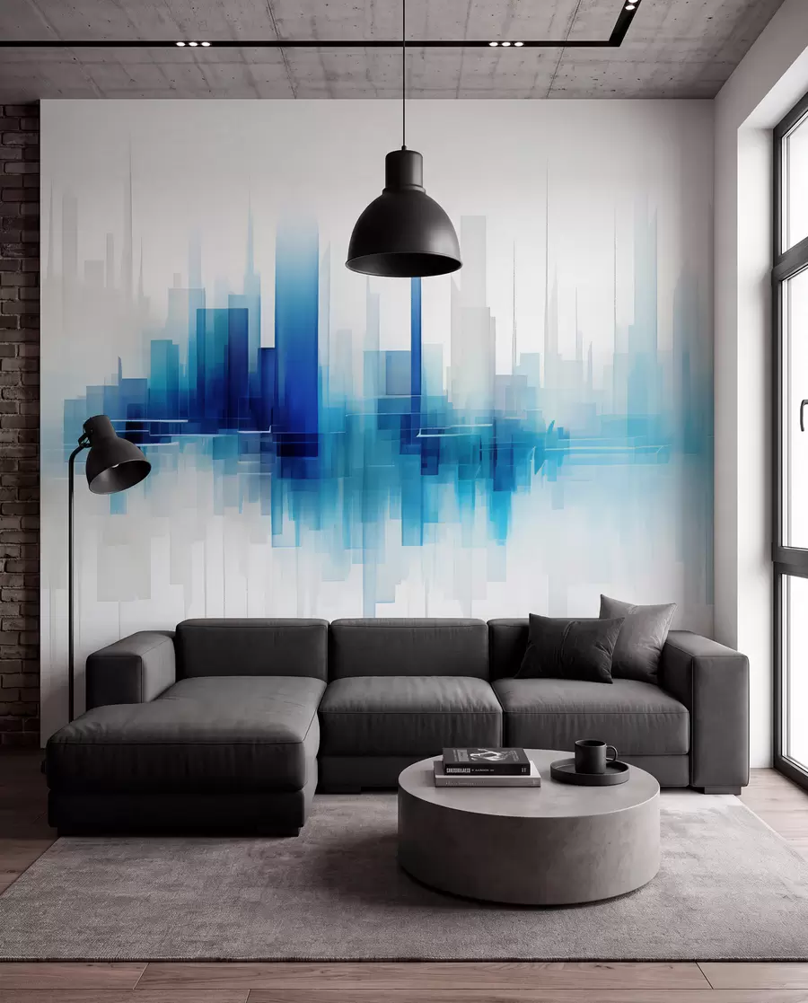 murales de pared Amanecer acuarela w05172