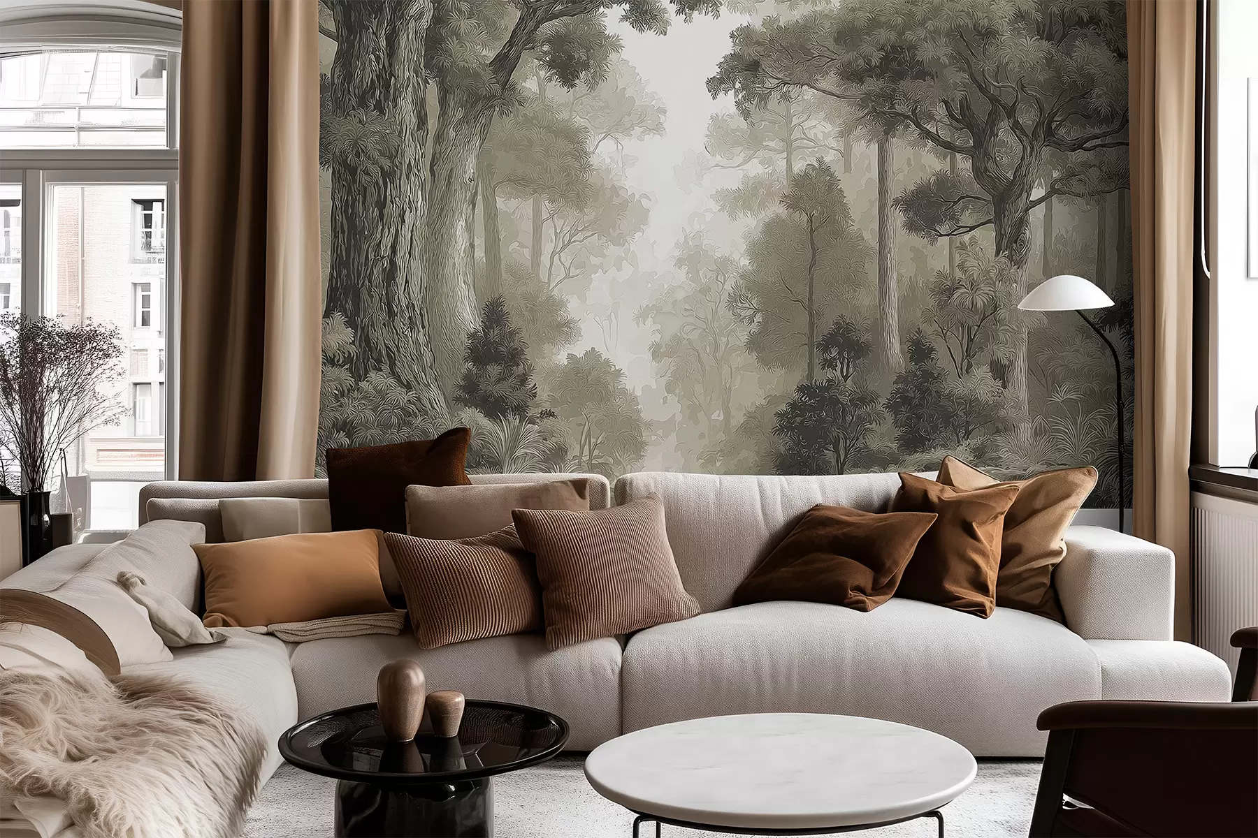 murales de pared Bosque caducifolio w05196v1