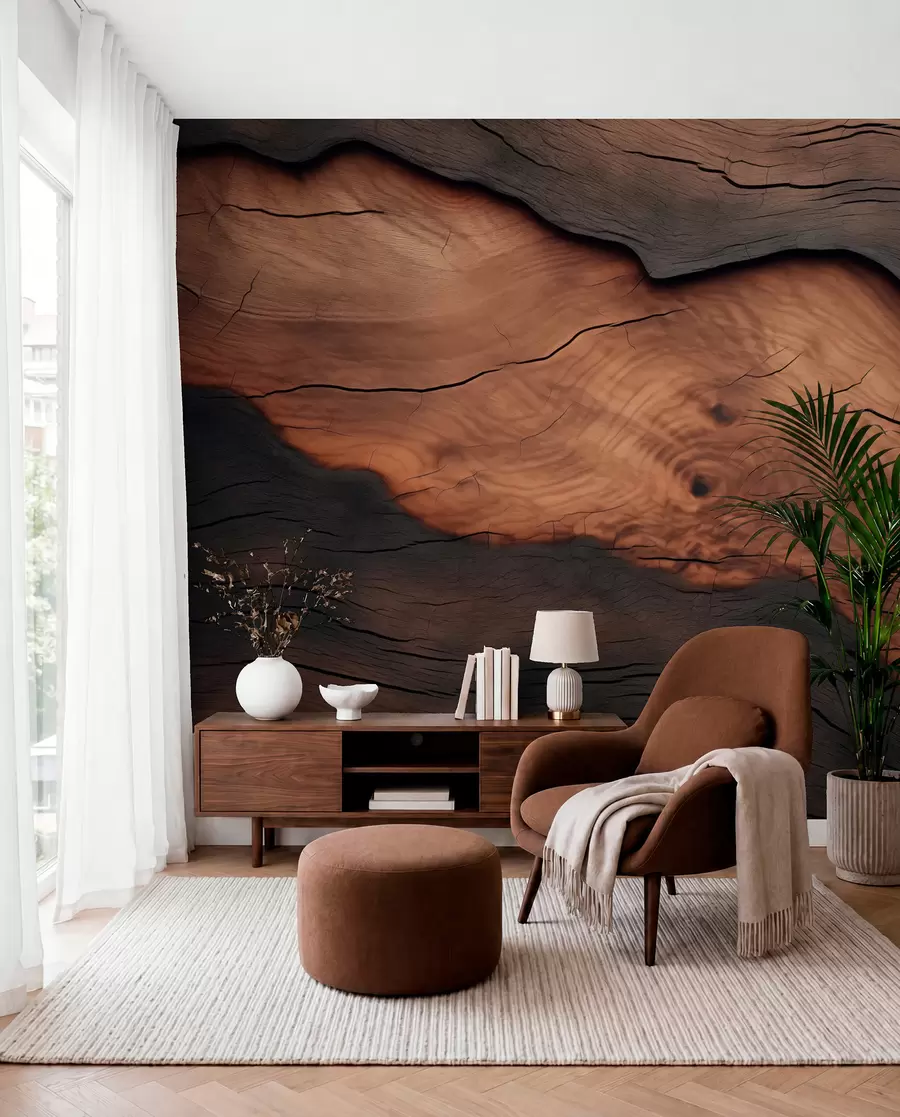 murales de pared Imitación de corteza de árbol w09705