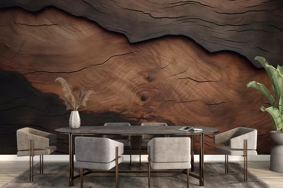 murales de pared Imitación de corteza de árbol w09705