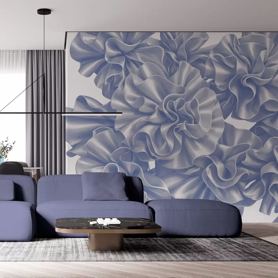 murales de pared Imitación de flores con cintas w05252v1