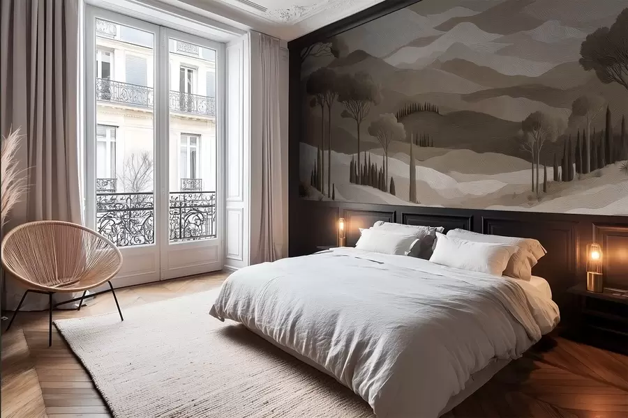 murales de pared Paisaje en estilo pintura al óleo w05258v1