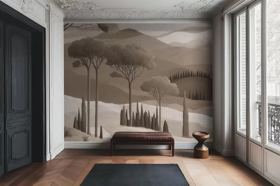 murales de pared Paisaje en estilo pintura al óleo w05258v1