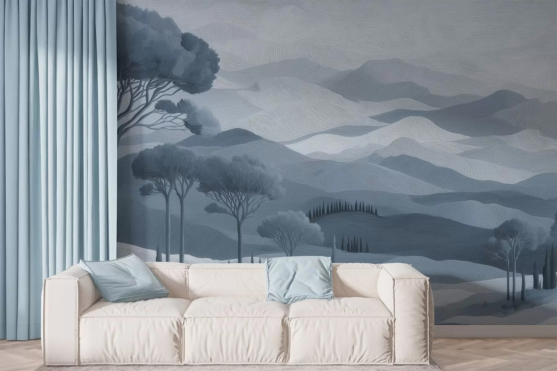 murales de pared Paisaje en estilo pintura al óleo w05258v2